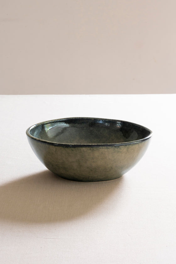 Organic bowl green, Ø 23 cm