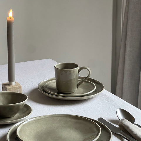 Plate 21,5 cm Olive