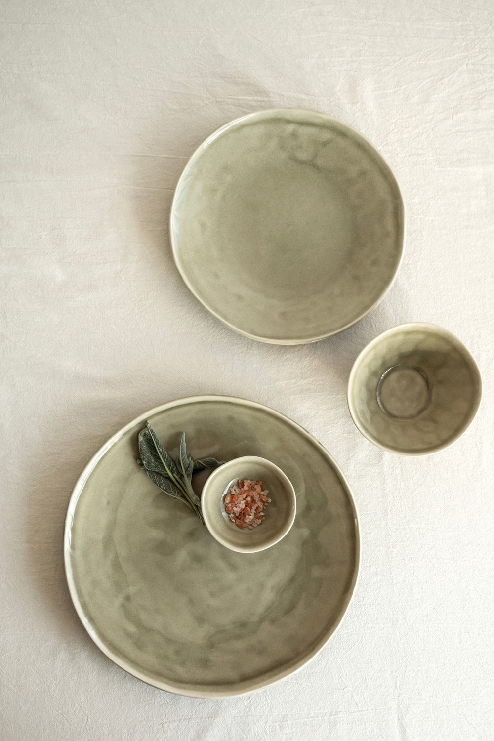 Plate 26,5 cm Olive