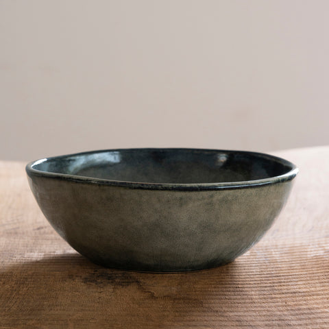 Organic bowl green, Ø 23 cm