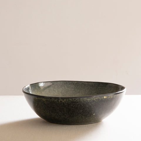 Organic bowl green, Ø 33 cm