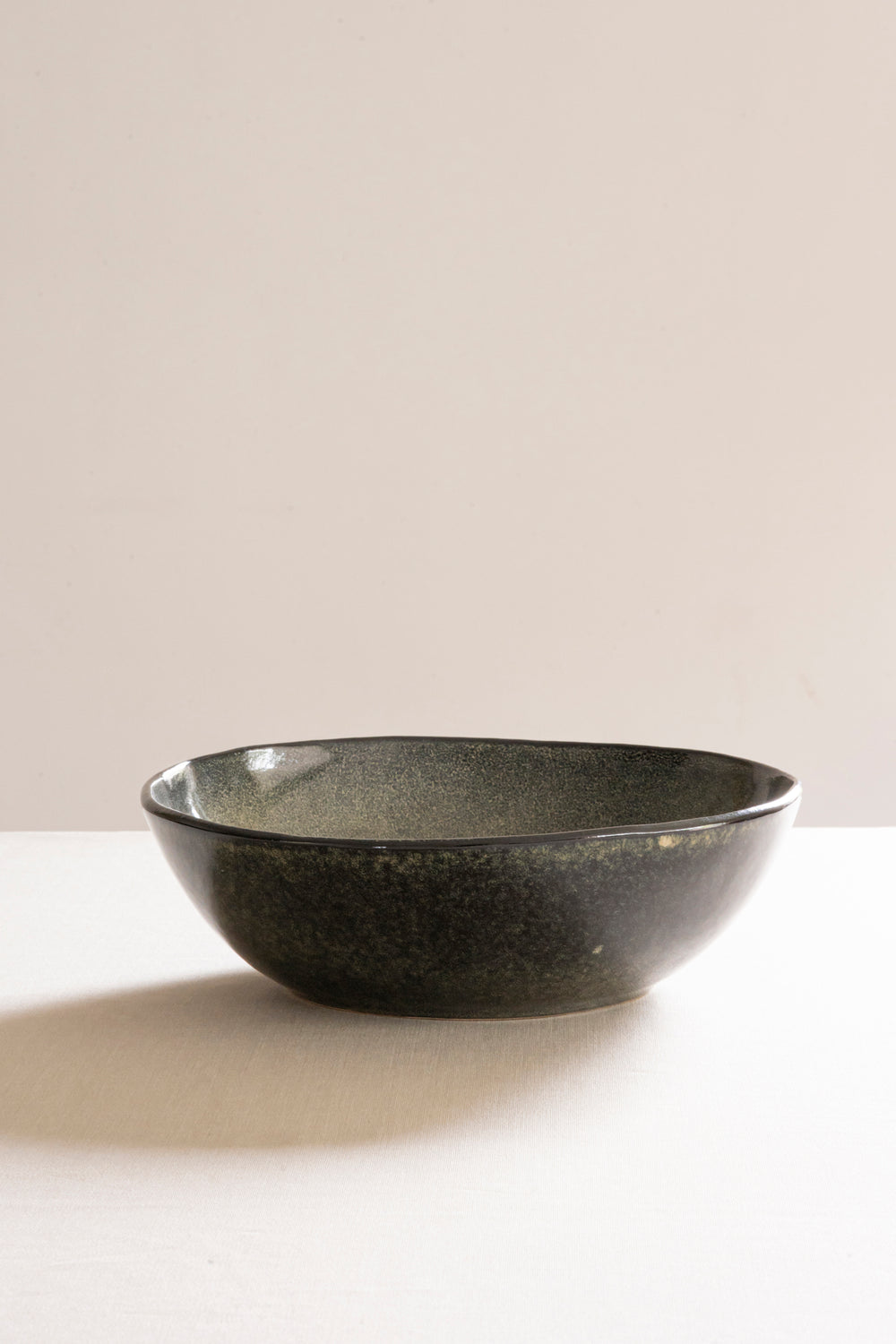 Organic bowl green, Ø 33 cm