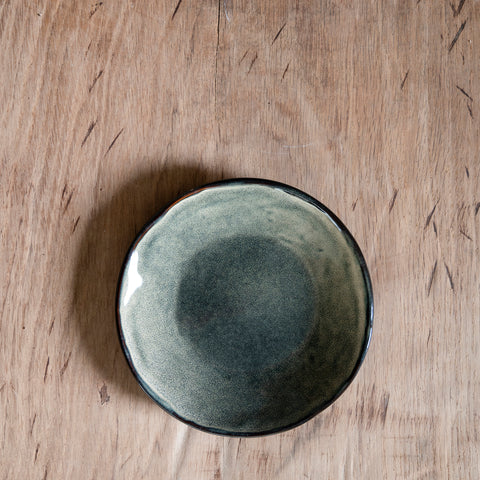 Organic plate green, Ø 17 cm