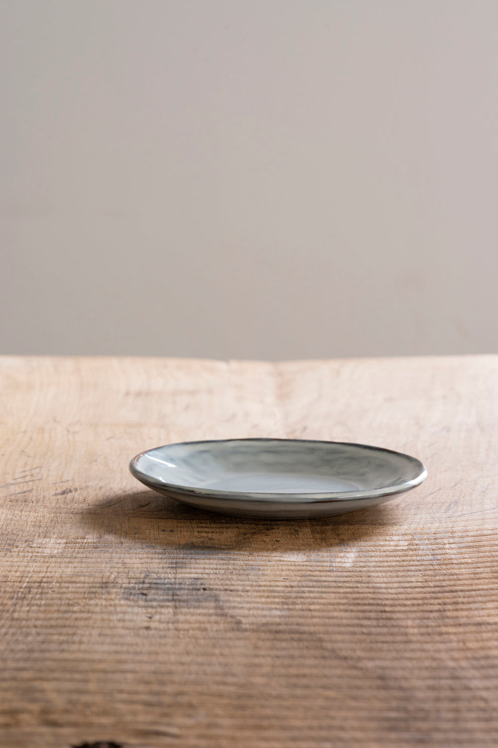 Organic plate blue, Ø 17 cm