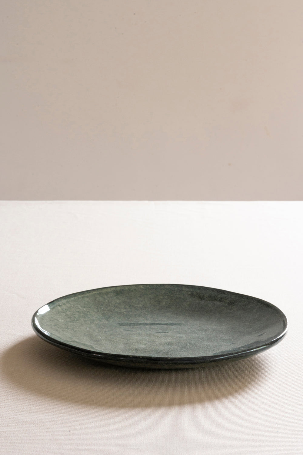 Organic plate green, Ø 26.5 cm