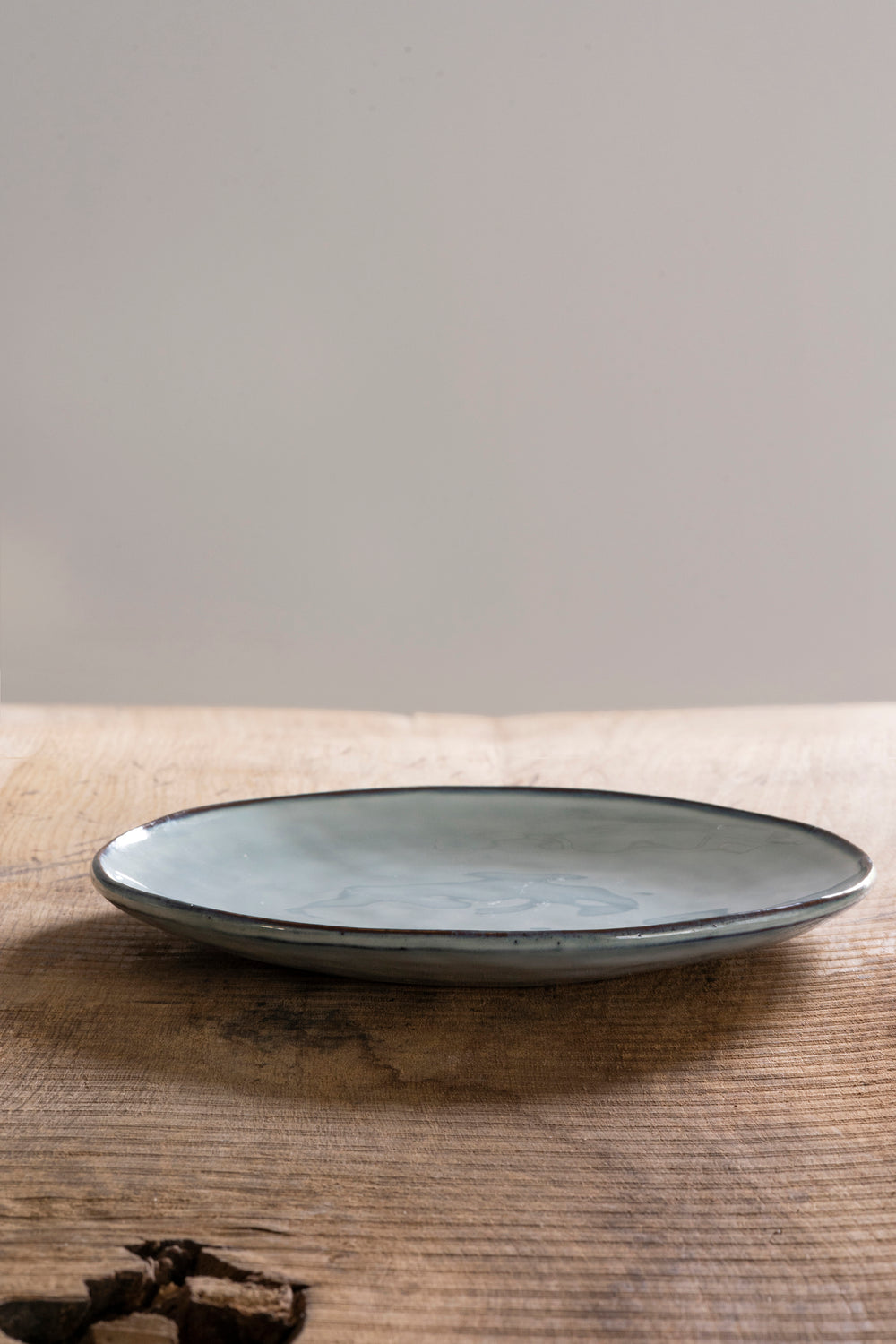 Organic plate blue, Ø 26.5 cm