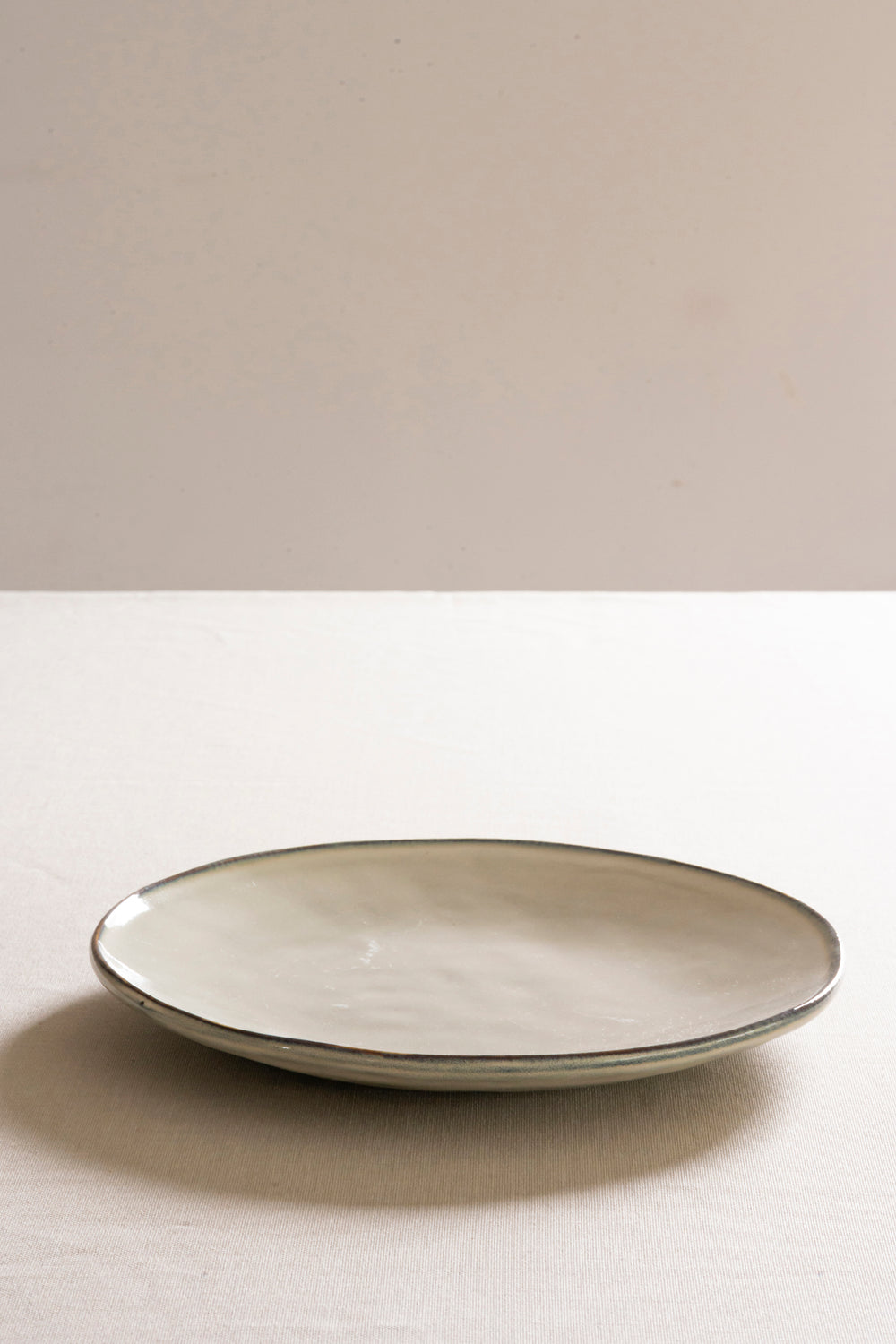 Organic plate cream, Ø 26.5 cm