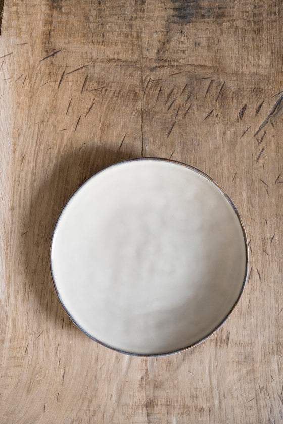 Organic plate cream, Ø 26.5 cm
