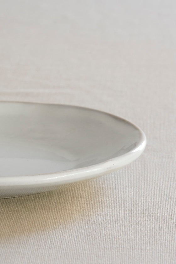 Organic plate white, Ø 17 cm