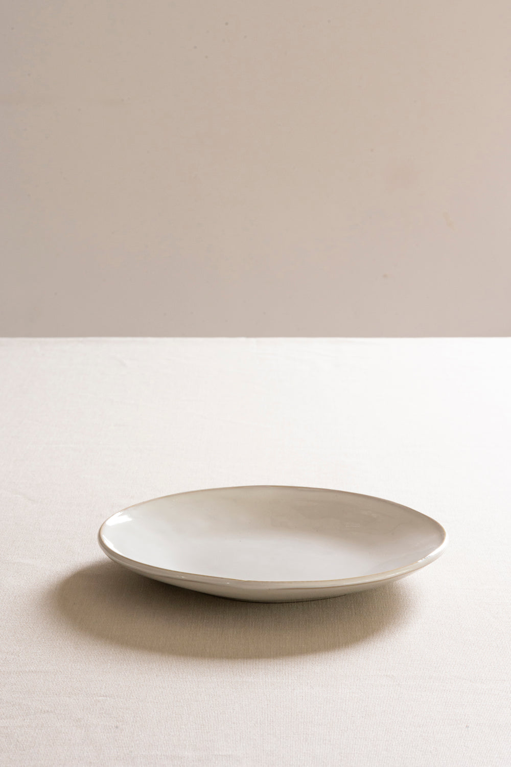 Organic plate white, Ø 21.5 cm