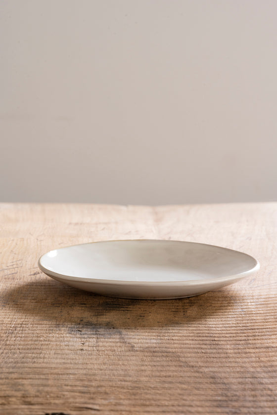 Organic plate white, Ø 21.5 cm