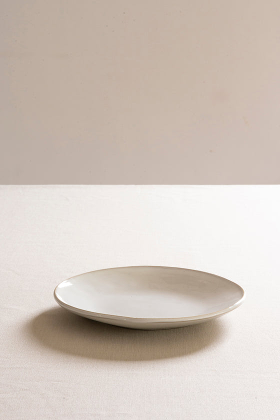 Organic  bord wit, Ø 21,5 cm