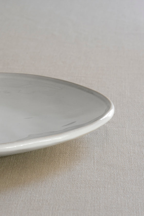 Organic bord wit, Ø 26,5 cm