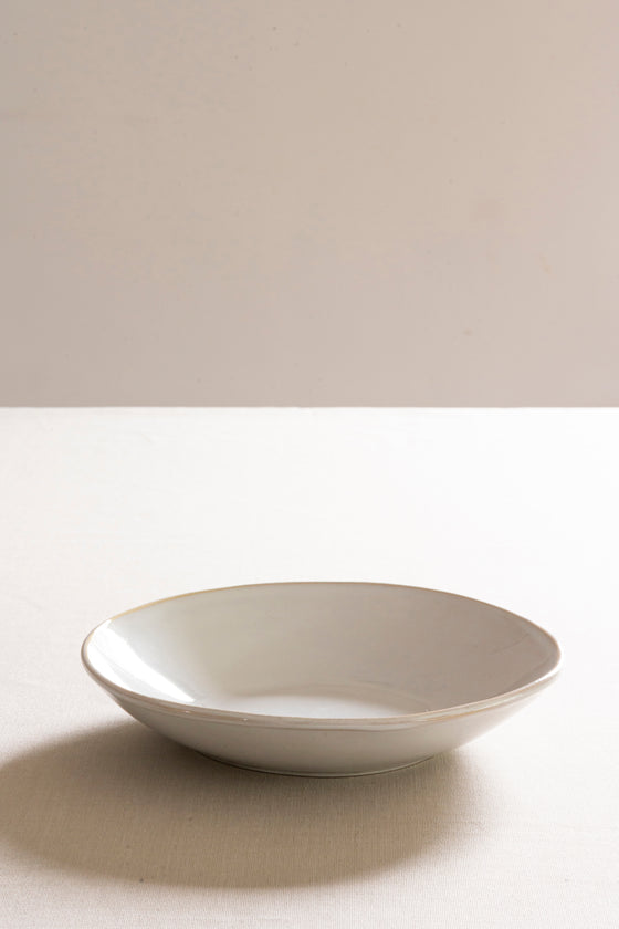 Organic deep plate white, Ø 23.5 cm