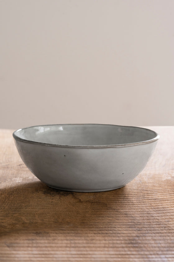 Organic bowl light grey, Ø 23 cm