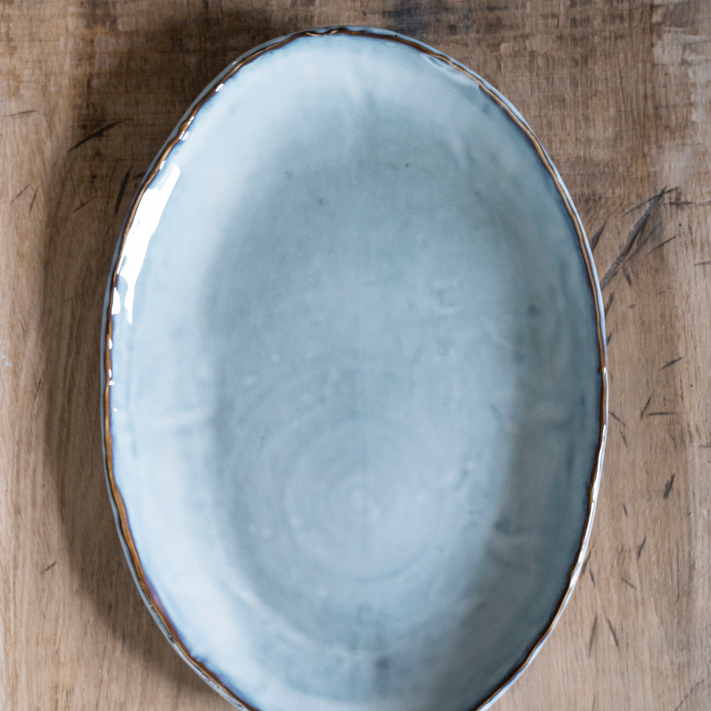 
                      
                        Organic serving dish small blue
                      
                    