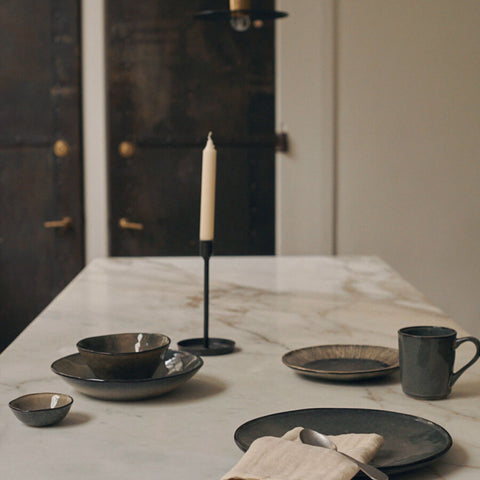Organic 16 pieces dinner set green