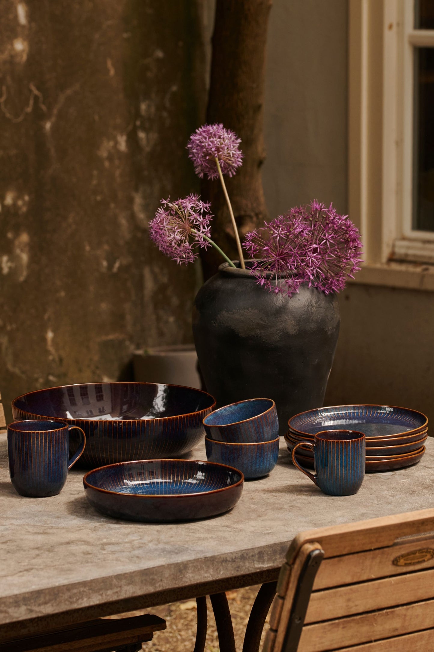 Saffier schaal blauw, Ø 11 cm
