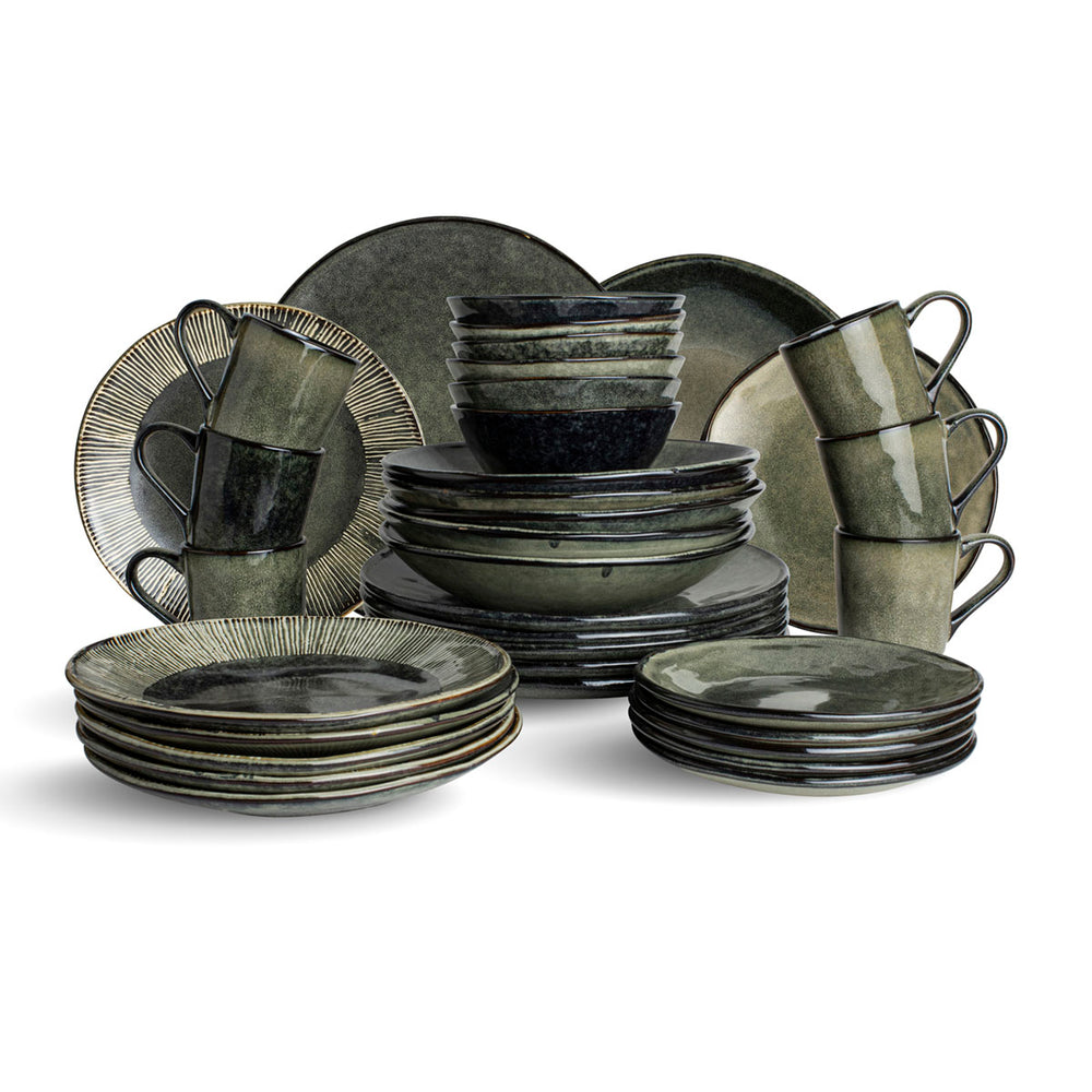 
                      
                        Organic 36 pieces dinner set green
                      
                    